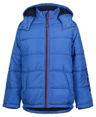 tommy hilfiger all over logo down jacket