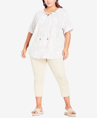 plus size linen shirts