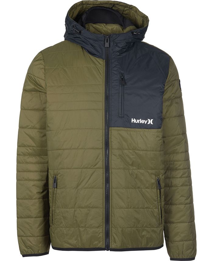 Hurley Men's ZipFront Field Quilted Jacket Macy's