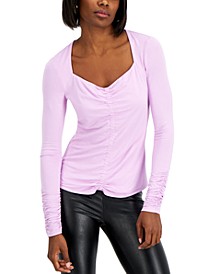 Ruched-Front Top,Created for Macy's