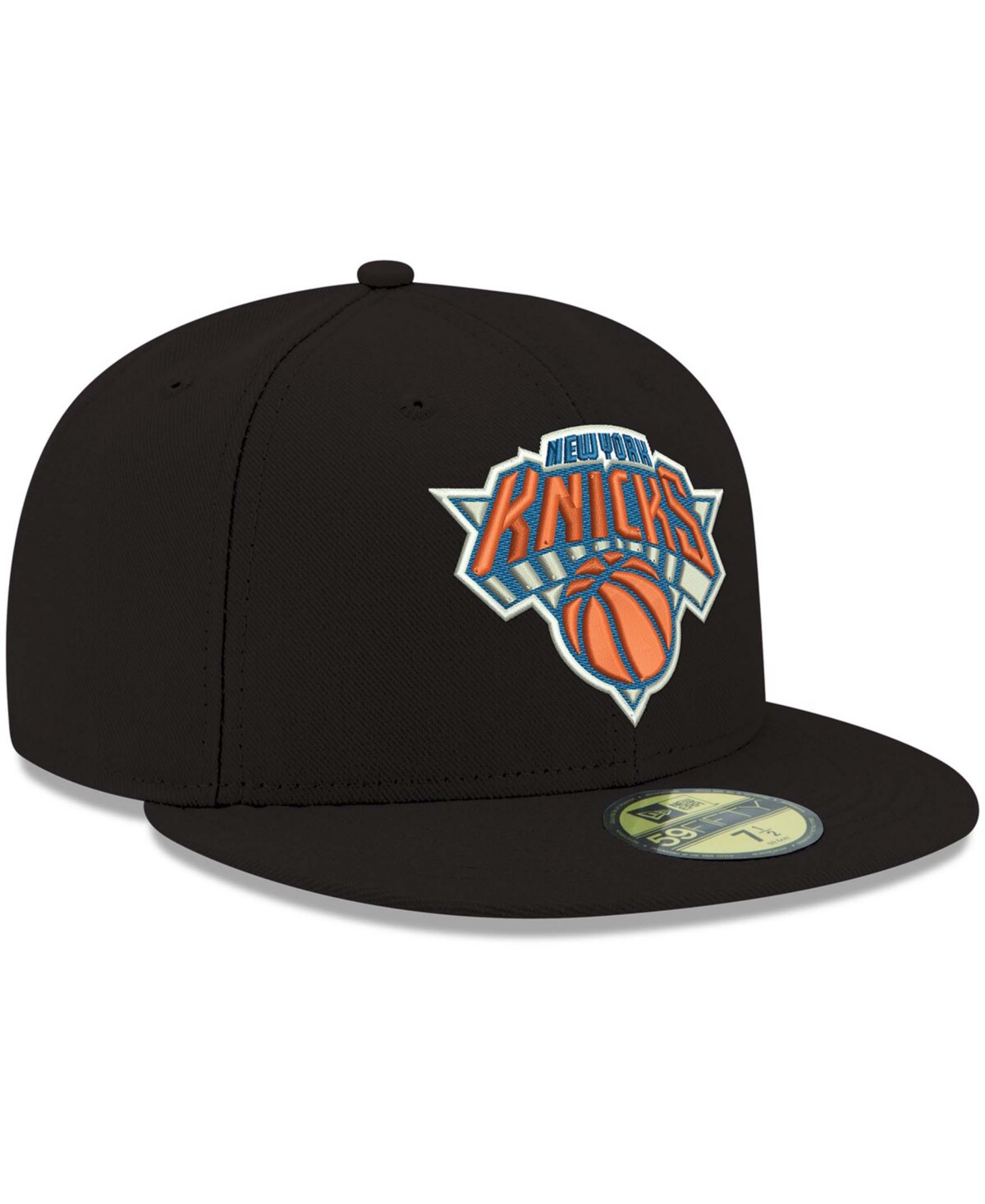 New Era New York Knicks Basic 59fifty Fitted Cap In Black