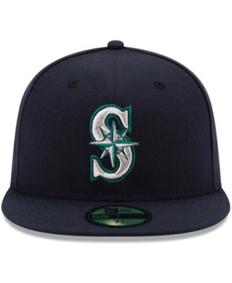 Men's  Navy Seattle Mariners Authentic Collection On Field 59FIFTY Fitted Hat