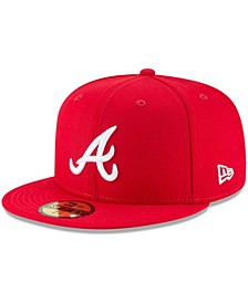 Men's Red Atlanta Braves Fashion Color Basic 59FIFTY Fitted Hat