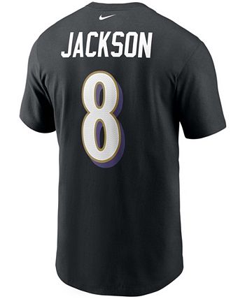 Nike Men's Baltimore Ravens Name & Number T-Shirt - Lamar Jackson ...