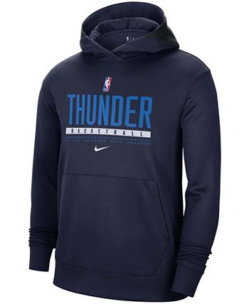 Nike - Men's Oklahoma City Thunder Spotlight On Court Practice Performance Pullover Hoodie