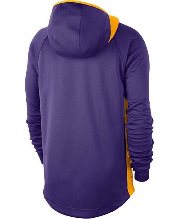 Nike - Men's LSU Tigers Basketball Spotlight Pullover Performance Hoodie