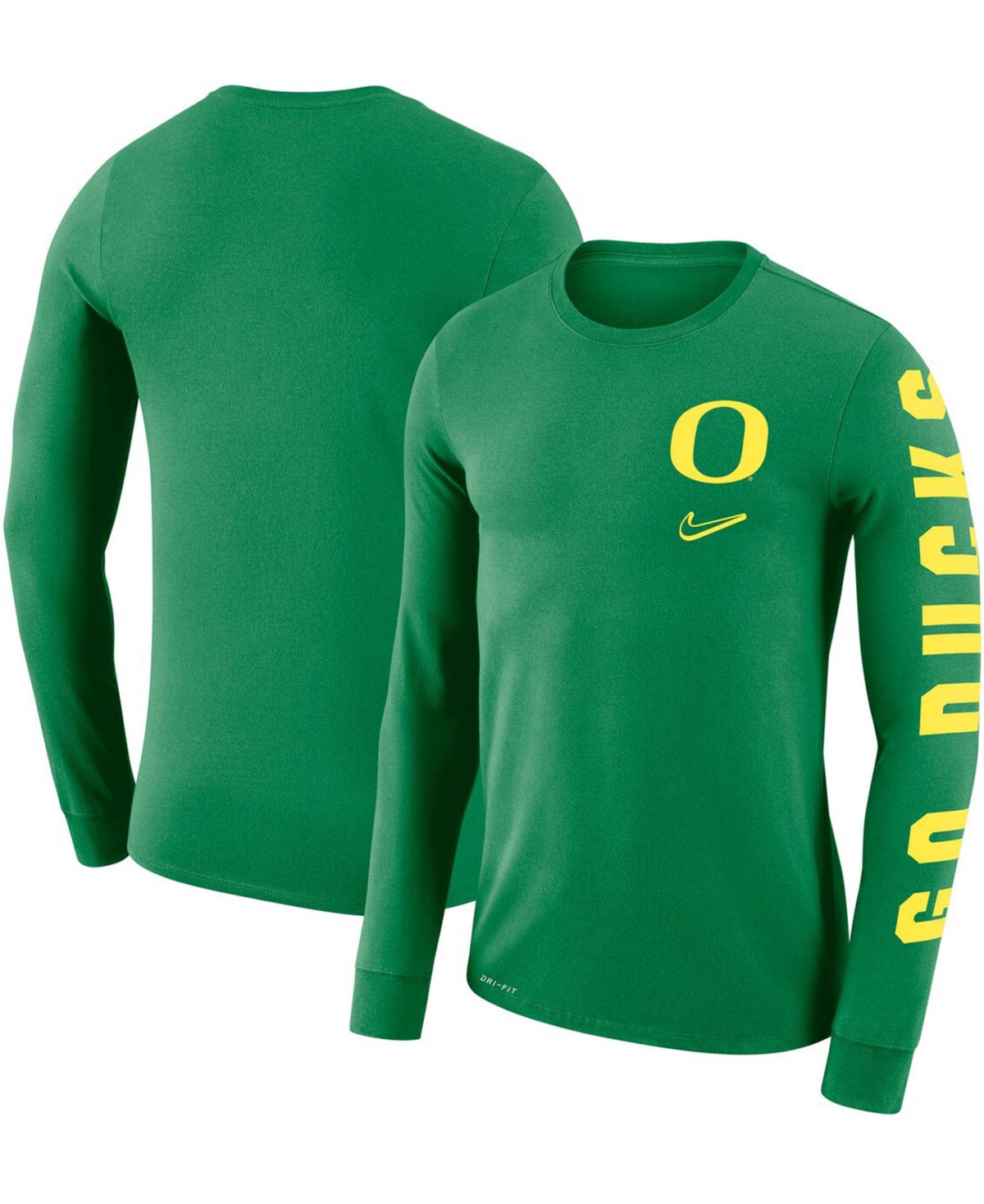 Nike Men's Green Oregon Ducks Local Mantra Performance Long Sleeve T-Shirt