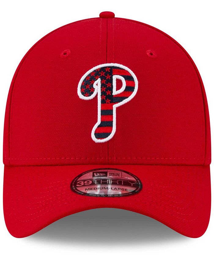 New Era Men's Red Philadelphia Phillies 4th of July 39THIRTY Flex Hat