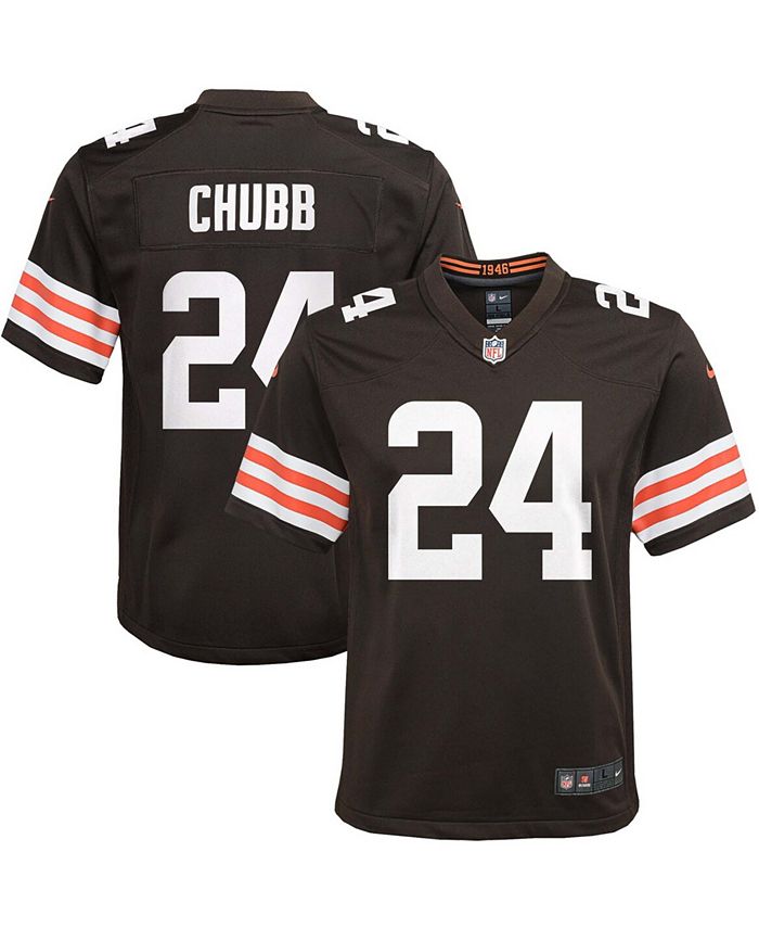 Nike Big Boys and Girls`Nick Chubb Brown Cleveland Browns Game Jersey -  Macy's