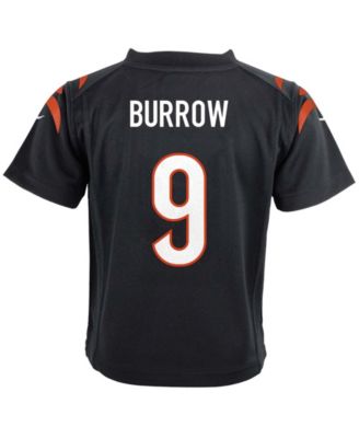 Preschool Joe Burrow Black Cincinnati Bengals Game Jersey