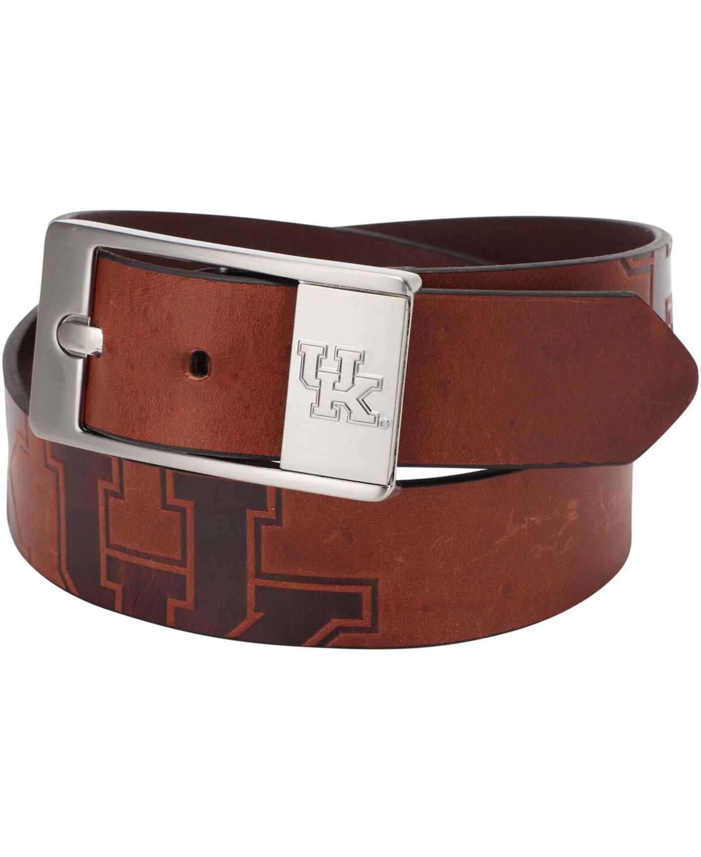 Мужской ремень Eagles Wings Kentucky Wildcats Brandish Leather Belt - Brown — фото 1