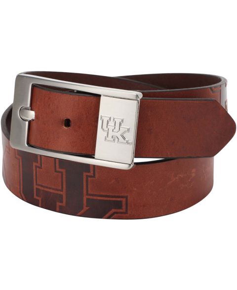 Мужской ремень Eagles Wings Kentucky Wildcats Brandish Leather Belt - Brown
