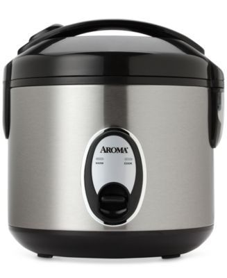 Aroma ARC-914SB 8-Cup Cool-Touch Rice Cooker, Stainless Steel - Macy's