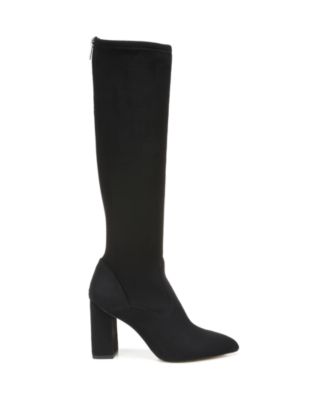 Women's Katherine Block Heel Pointed Toe Knee High Boots