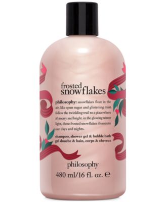 philosophy - Frosted Snowflakes Shampoo, Shower Gel & Bubble Bath, 16-oz.