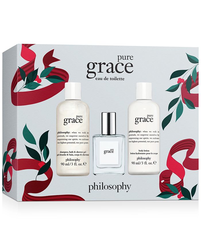 philosophy 3-Pc. Pure Grace Eau de Toilette Gift Set & Reviews - Beauty ...