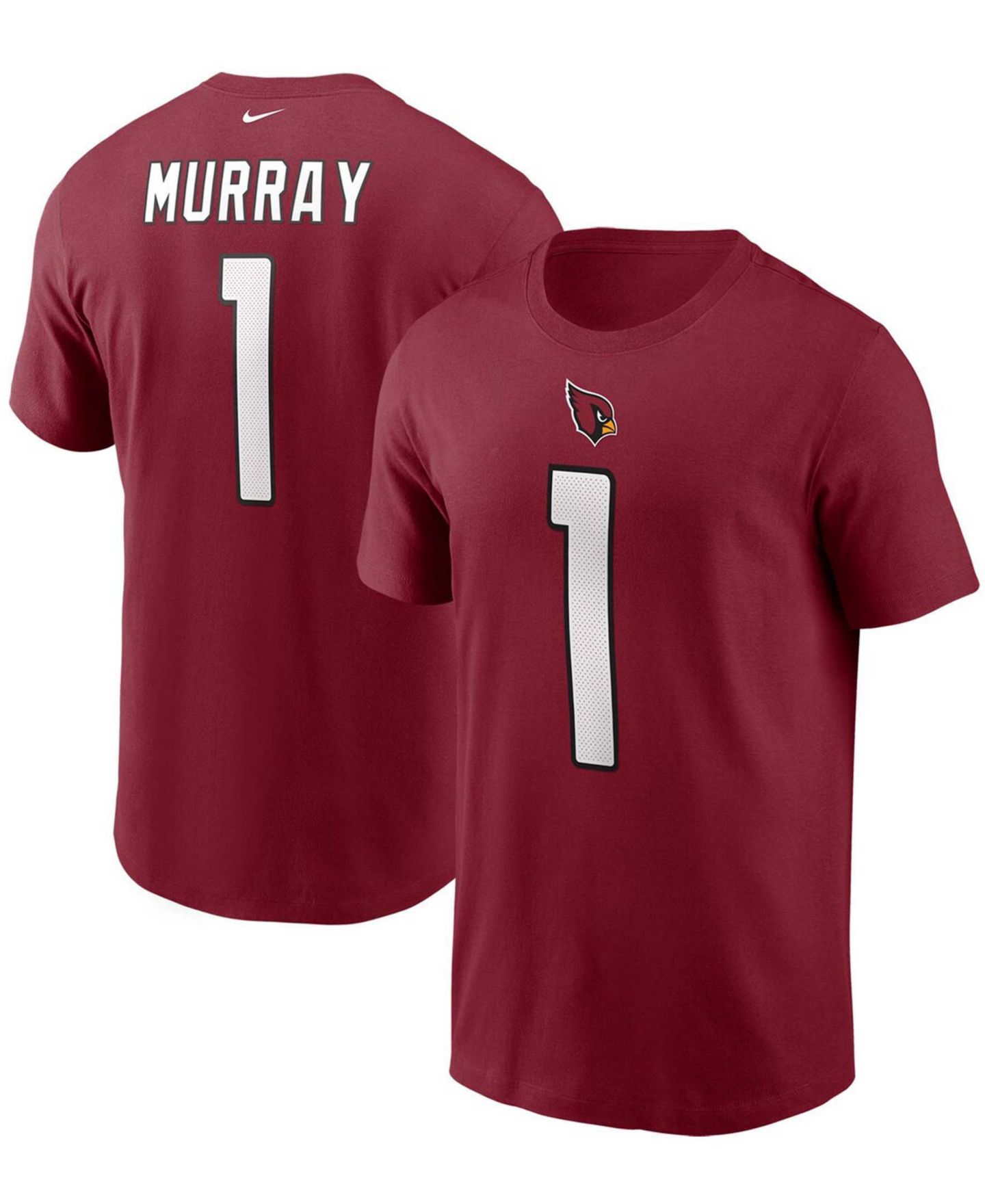 Мужская футболка Nike Kyler Murray Cardinal Arizona Cardinals Name and Number — фото 1