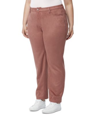 Faux-Suede Straight-Leg Pants \u0026 Reviews 