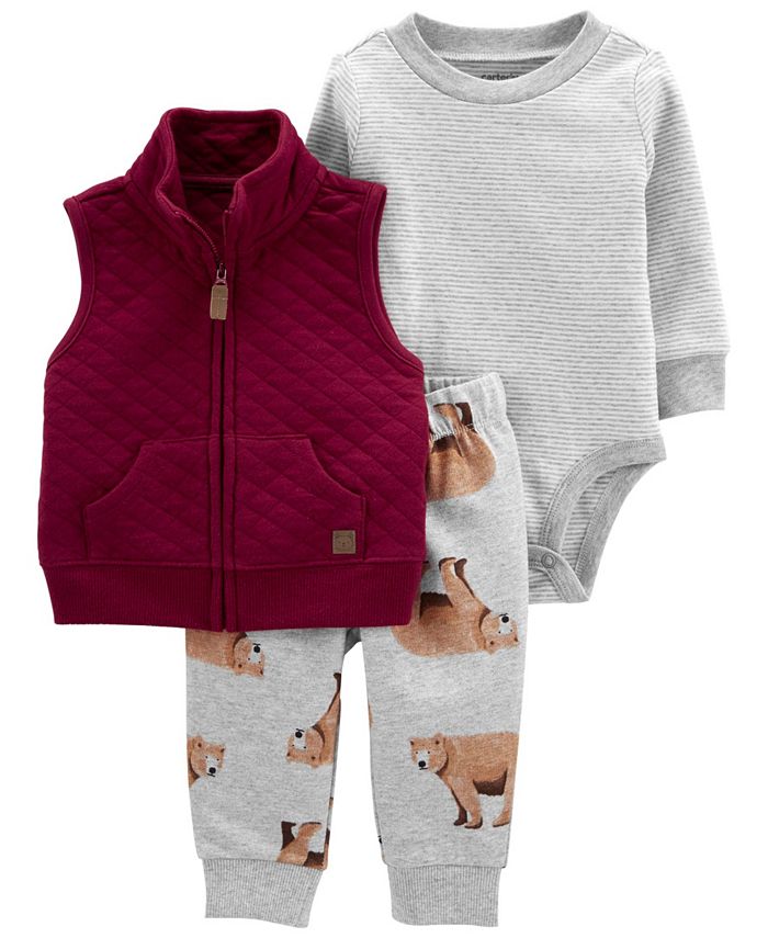 Carter's 3Piece Quilted Vest Set Macy's