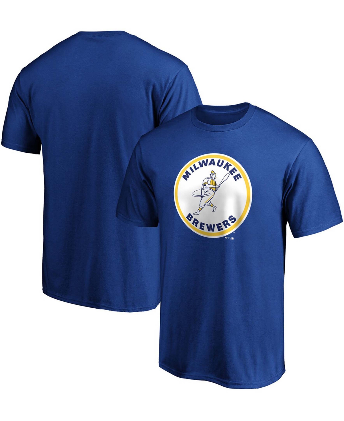 Men's Fanatics Branded Royal Toronto Blue Jays Cooperstown Collection Huntington Logo Long Sleeve T-Shirt