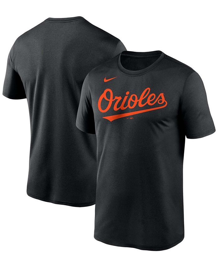 Nike Men's Black Baltimore Orioles Wordmark Legend T-shirt - Macy's