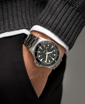 Hamilton - Men's Swiss Automatic Khaki Navy Scuba Stainless Steel Bracelet Watch 43mm