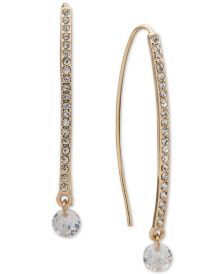 Gold-Tone Crystal Threader Earrings