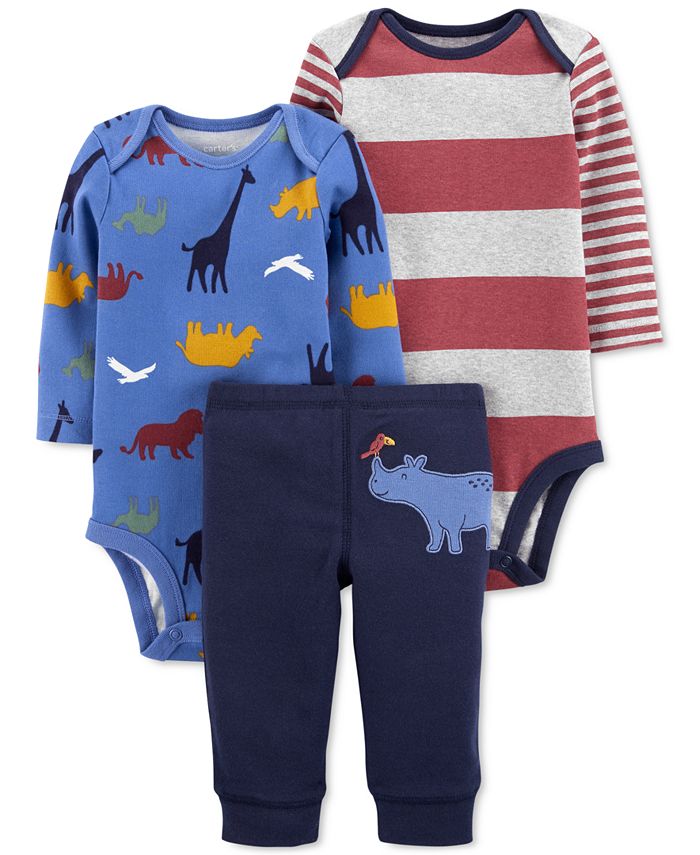 Carter's Baby Boys 3Piece Bodysuits and Pants Set Macy's