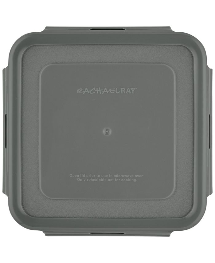 Rachael Ray Stacking 10-Pc. Square Food Storage Container Set - Macy's
