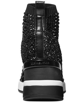 Michael Kors Women's Skyler Embellished Sneaker Booties & Reviews ...