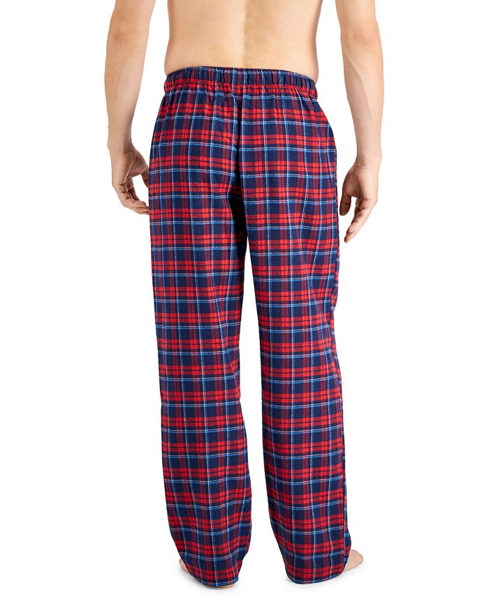 Club Room Men's Flannel Print Pajama Pants, Created for Macy's - Macy's