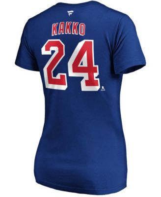 Fanatics Women's Kaapo Kakko Blue New York Rangers Authentic Stack Name ...