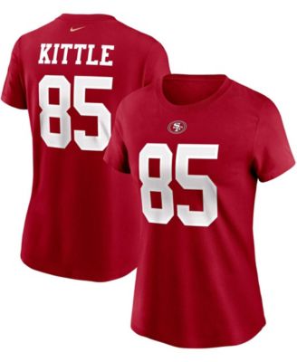 Lids George Kittle San Francisco 49ers Nike Women's Player Name & Number T- Shirt - White