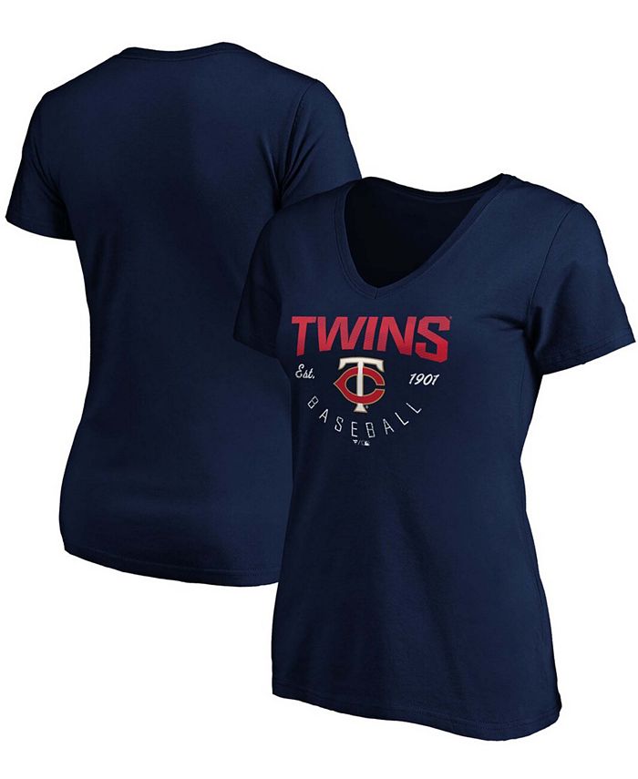 Women's Fanatics Branded Navy/Red Minnesota Twins Fan T-Shirt Combo Set