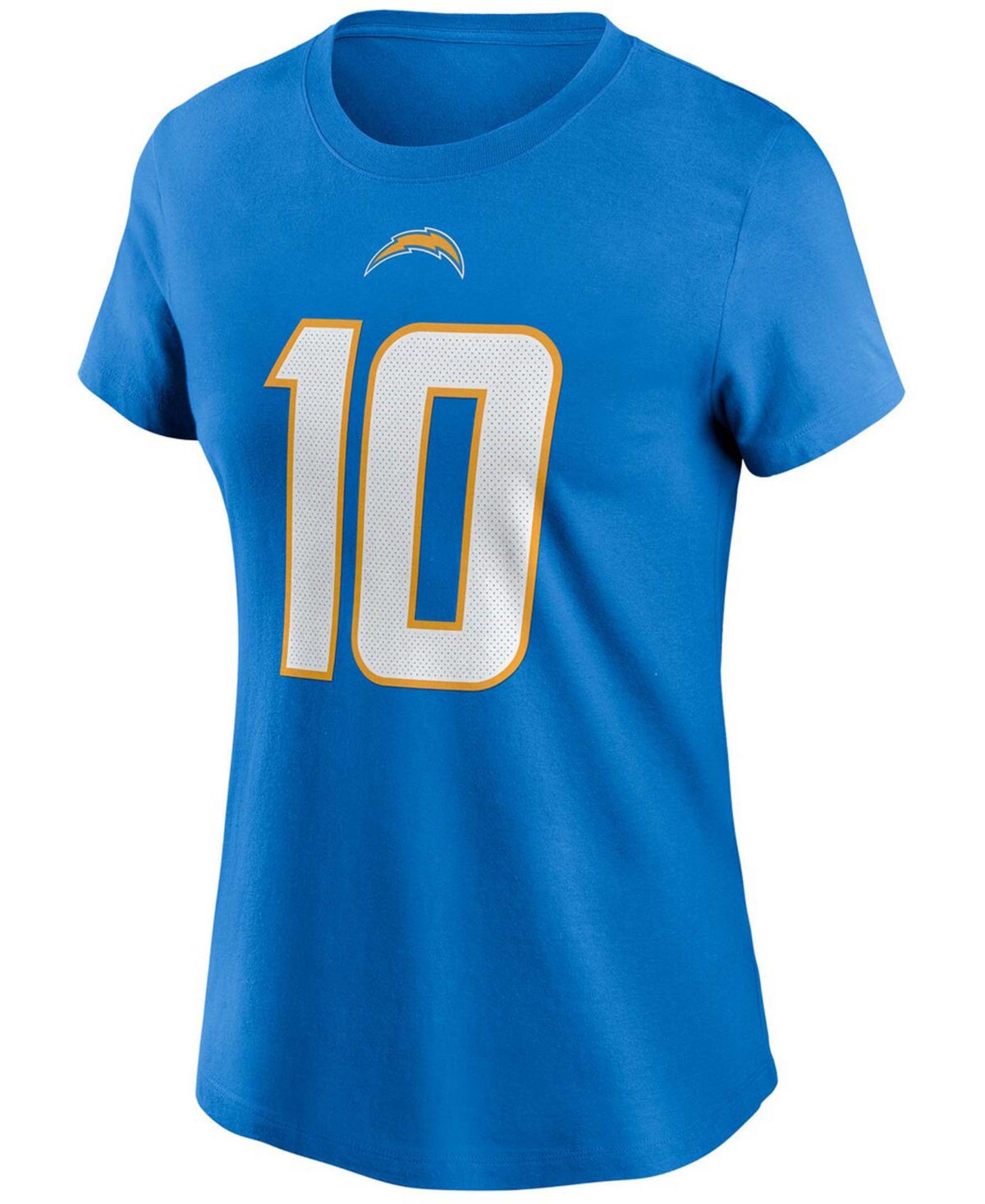 Women's Justin HerbertLos Angeles Chargers Name Number T-shirt - Powder Blue
