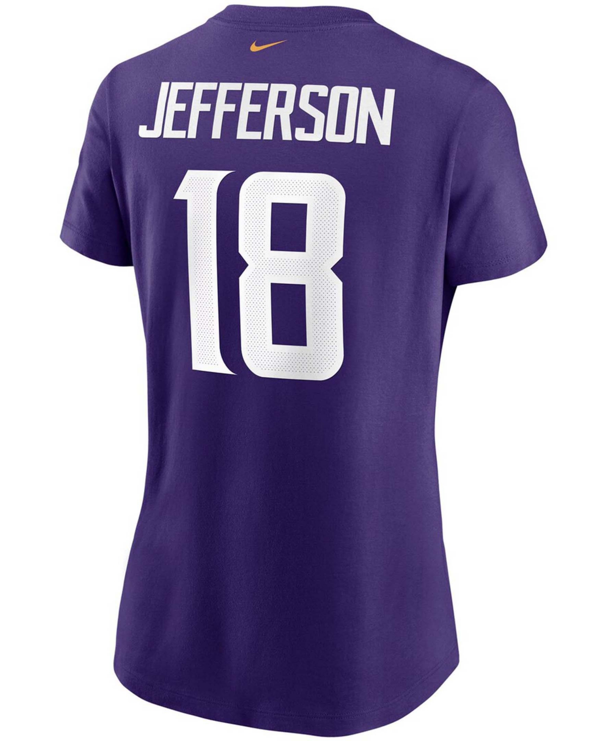 Women's Justin JeffersonMinnesota Vikings Name Number T-shirt - Purple