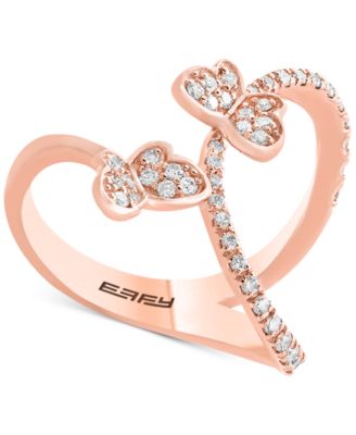 butterfly heart ring