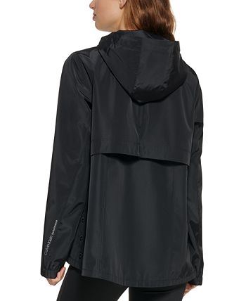 Calvin Klein Women's Hooded Side-Snap Jacket - Macy's