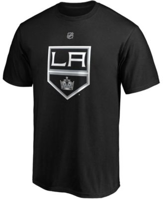 Men's Drew Doughty Black Los Angeles Kings Authentic Stack Name and Number Team T-shirt