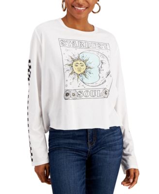 Grayson Threads Black - Juniors' Celestial-Print T-Shirt