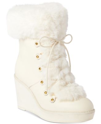 ralph lauren wedge booties