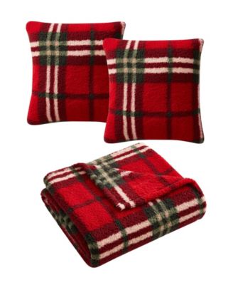 Holiday Prints 3 Pack Decorative Pillows & Throw