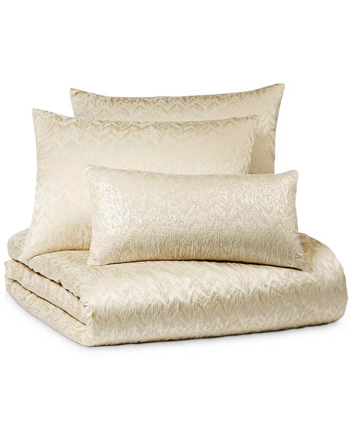 Hotel Collection Distressed Chevron Comforter Set, King, Created for