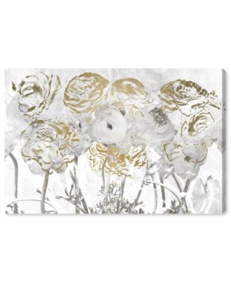 Glam Roses Garden Giclee Print on Gallery Wrap Canvas Art, 24" L x 16" H
