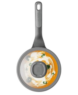 Leo Stone+ Nonstick Ceramic 7" Sauce Pan with Lid Recycled, 2.1qt