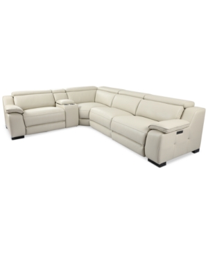 Furniture Pauleen 5 Pc Beyond Leather, Bentley Leather Sectional
