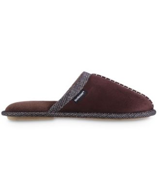 isotoner signature men's memory foam microsuede nigel moccasin slippers