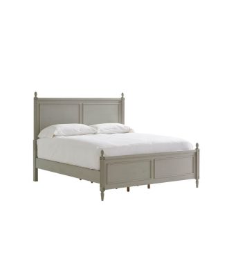 Furniture - Antique Panel Bed in French Grey King Bed