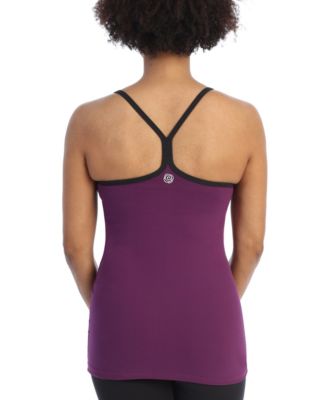 Women's Racerback Y Built in Bra Workout Top