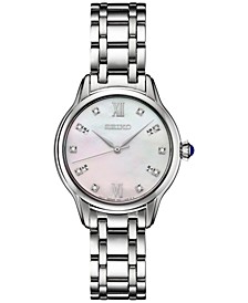 Women's Diamond (1/10 ct. t.w.) Stainless Steel Bracelet Watch 30mm